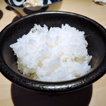 とんかつ 神楽坂 さくら - 定食セットの羽釜で炊いたというご飯