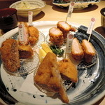 ひと口桜山豚5種盛合せ