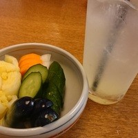 そば会席 立会川 吉田家 - おしんこ　2016.04
