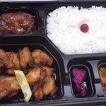 松膳 - 唐揚げハンバーグ弁当