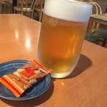 緑井食堂 オレンジハウス - 生ビールと柿の種