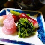 本陣 平野屋 花兆庵 - 香り物までも美しい盛り付け