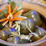 SH Garden - たにしの肉詰め蒸し