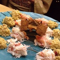 初音鮨 - 蟹味噌を入れ込んだシャリに蟹の身をたーっぷり♡