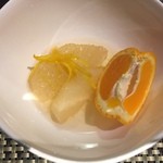 山人 - 凍み豆腐のみかん煮です。