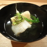 壽山 - アイナメと筍の椀