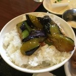 中国料理 福星楼 - 麻婆ナスビご飯完成