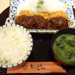 むさし 豊川伊奈店 - ひれみそかつ定食(中)　