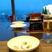 鉄板焼 備彩 - 目の前に岡山の夜景が広がります