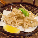 ぬく - 白魚の天ぷら　こちらもサクサクでいいお味でございました