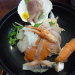 Hamanoban Yasakanaryouri Hamayuri - 握り寿司に海鮮丼にお刺身