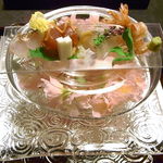 京都 なだ万 賓館 - 冷菜　旬のおつくり盛り合わせ