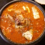 つけ麺 大将 - 極旨トマト+焼きチーズつけ麺（つけ汁）