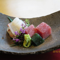 妙見石原荘 食菜石蔵 - ヒラメ＆クロマグロ（奄美産）