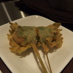 串揚げ 串の実 - ウニの大葉巻