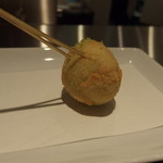 串揚げ 串の実 - これがそら豆です！