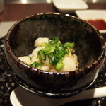 串揚げ 串の実 - あさりとホタテのスープご飯　こごみ（山菜）入り