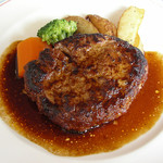 ビストロ・ヒロ - 手作りハンバーグ（ランチ：サラダ・ライス付）850円