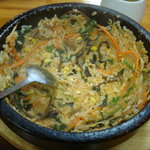 菜ずき  - ビビンバ。こうやって食べるとおいしい。