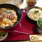 家族亭 - ロースかつ丼セット