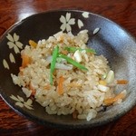 翠松庵 - 炊き込みご飯 2016年4月