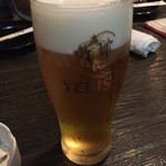 すし居酒屋 江戸一 - エビスビール