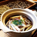 まる貴そば - 2016/4  つけ鴨のつけ汁