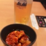 Yakiniku Sanga - カクテキと生ビール