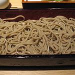 京都 中之光庵 - 蕎麦のアップ(2015.12)