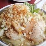 太安亭 - 2016.04 塩タンメン\880麺固・ネギ増し