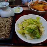 Tokutomi - ミニ天丼 + ミニそばセット