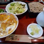 とく富 - ミニかつ丼 + ミニそばセット