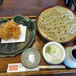 ながや - 桜海老かき揚げざるそば