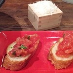 ブルスケッタ＆削り立てチーズ