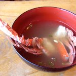 麦とろ童子 - 「ザリガニじゃないよ～」蟹汁！