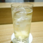 日本料理 太月 - 自家製梅酒のソーダ割り