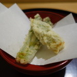 日本料理 太月 - タラの芽の天ぷら
