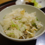 日本料理 太月 - 浅利の炊き込みご飯