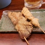 さむらい - レバーと豚耳(だったっけ？）の揚げ串