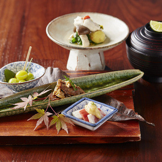 Japanese Cuisine condensing the four seasons and executive advisor Mr. Morimoto