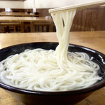 釜揚げうどん 戸隠 - かなりの細麺です