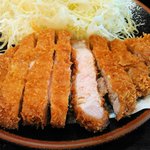 竹乃家 - この肉厚。いいですネェ。柔らかいし。