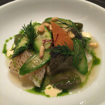 レストラン ラ フィネス - 色んな種類の魚介類。旨みのエキスだらけ