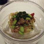 リストランテ パドリーノ・デル・ショーザン - 宮城県産宮城野ポークのラグー白ワイン風味の自家製ビゴリ