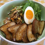 レストラン ハッピー - 炙り豚バラチャーシュー丼８５０円