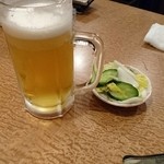 鳥大 - お通しの浅漬け300円