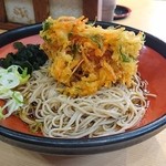 そばの神田東一屋 - 冷やし野菜かき揚げ