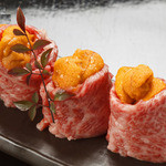 蟹工船 - 料理写真:うにの牛肉巻…お肉がとろけます☆.。.: