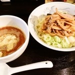 全力油そば 大吉 - 激獄辛味噌つけ麺！にメンマ！