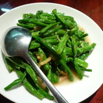 龍口酒家 - ささげの炒め物